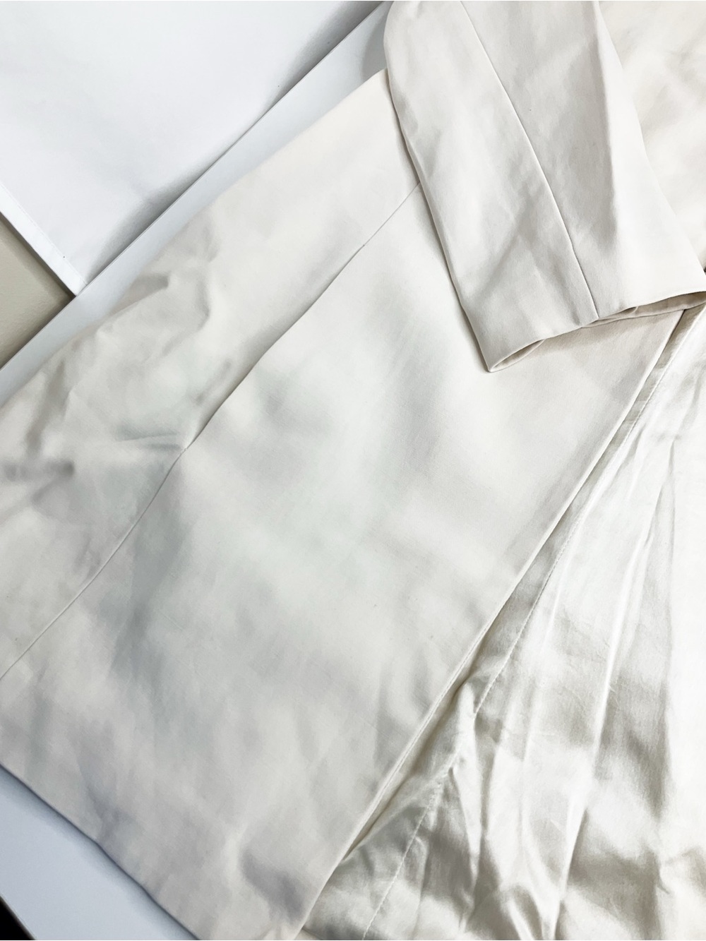 Eileen Fisher Cream Open-Front Jacket - Picture 3 of 12